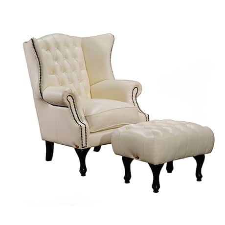 Quality Leather Sheffield Wing Chair | A&A Chesterfield Sofa Malaysia