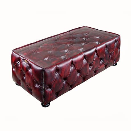 Quality Leather Oxford Coffee Table | A&A Chesterfield Malaysia