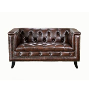 Quality Leather Chesterfield Sofa 2 Seater | A&A Chesterfield Malaysia