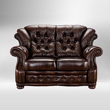 Quality Leather Chesterfield Nottingham Sofa 2 Seater | A&A Chesterfield Sofa Malaysia