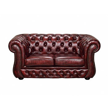 Quality Leather Chesterfield Edinburgh Sofa 2 Seater | A&A Chesterfield Sofa Malaysia