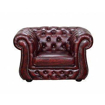 Quality Leather Edinburgh Sofa 1 Seater | A&A Chesterfield Malaysia